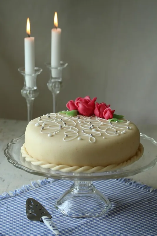 Bløtkake med marsipan