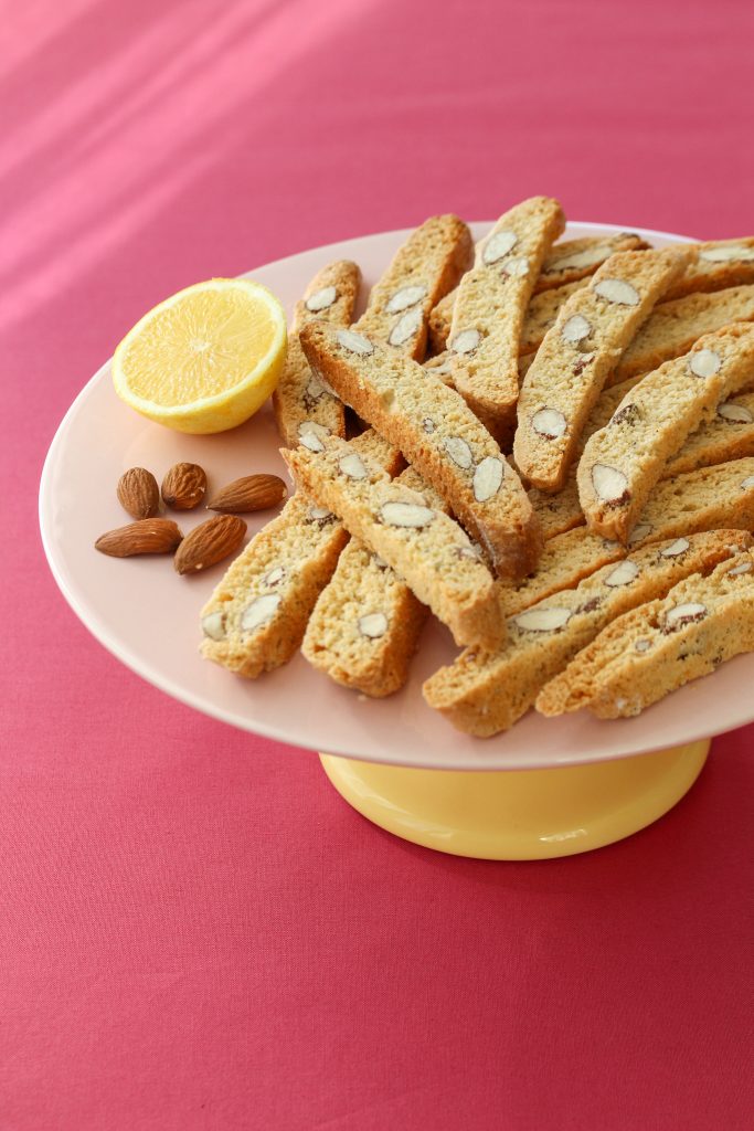 Biscotti med mandler og sitron